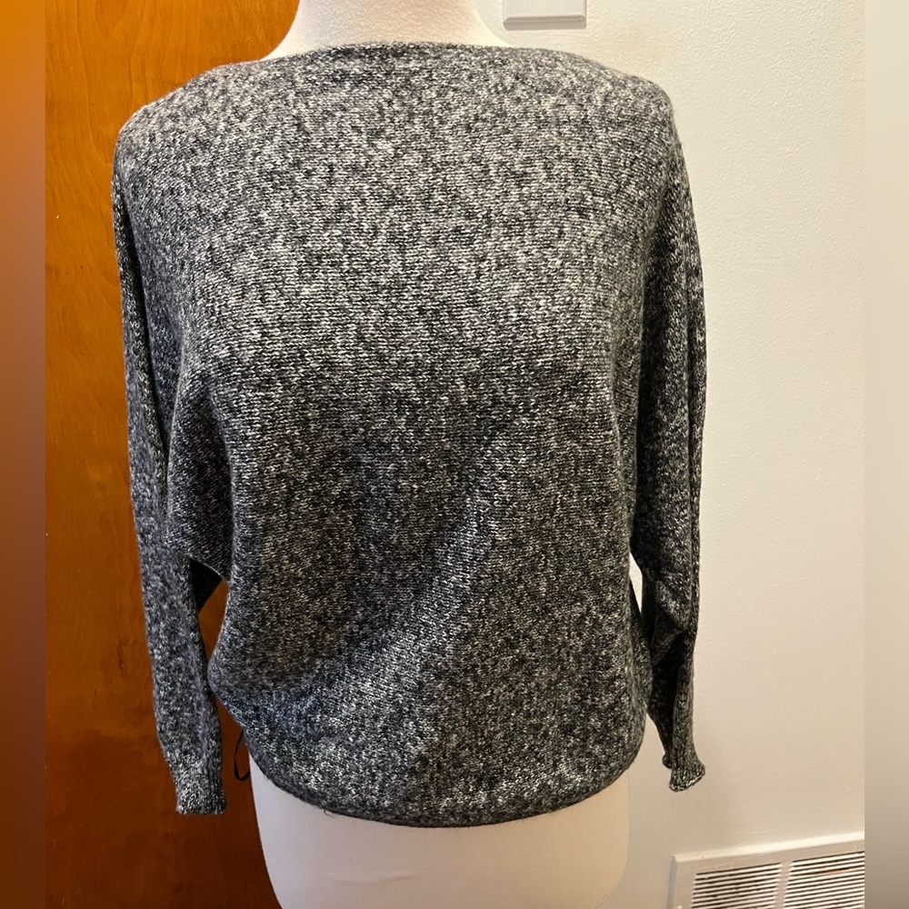 Lauren Ralph Lauren Grey/Black Women's Dolman sleeve Sweater. Size PM. NWT.